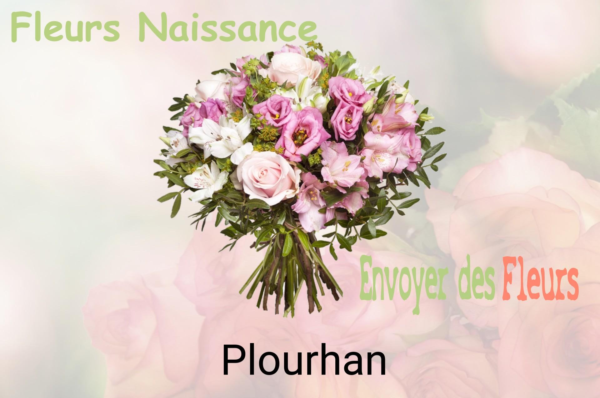 Bouquet de fleurs de naissance livré à Plourhan